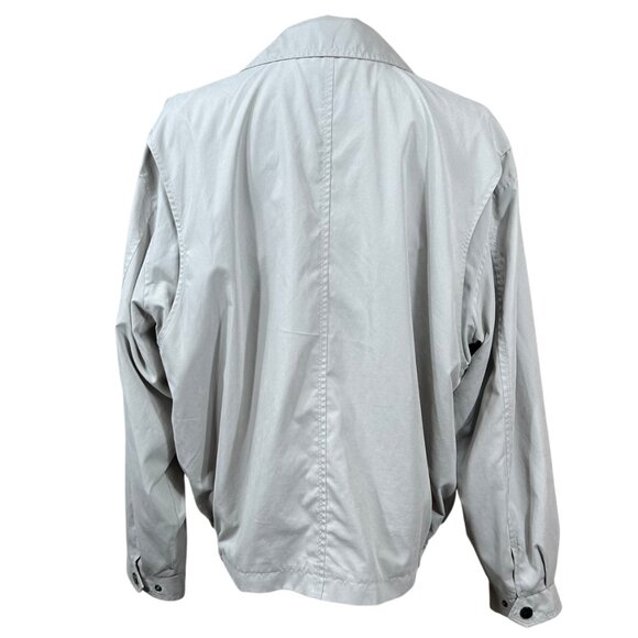 London Fog Gray Golf Microfiber Full Zip 7 Pocket Windbreaker Jacket Size XL - Picture 3 of 15